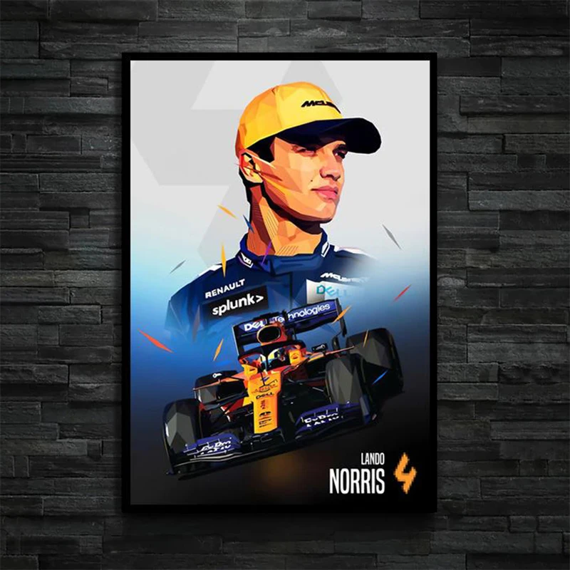 Картина на холсте Elton Senna Formula 1 Постер и печать чемпионата мира макларена