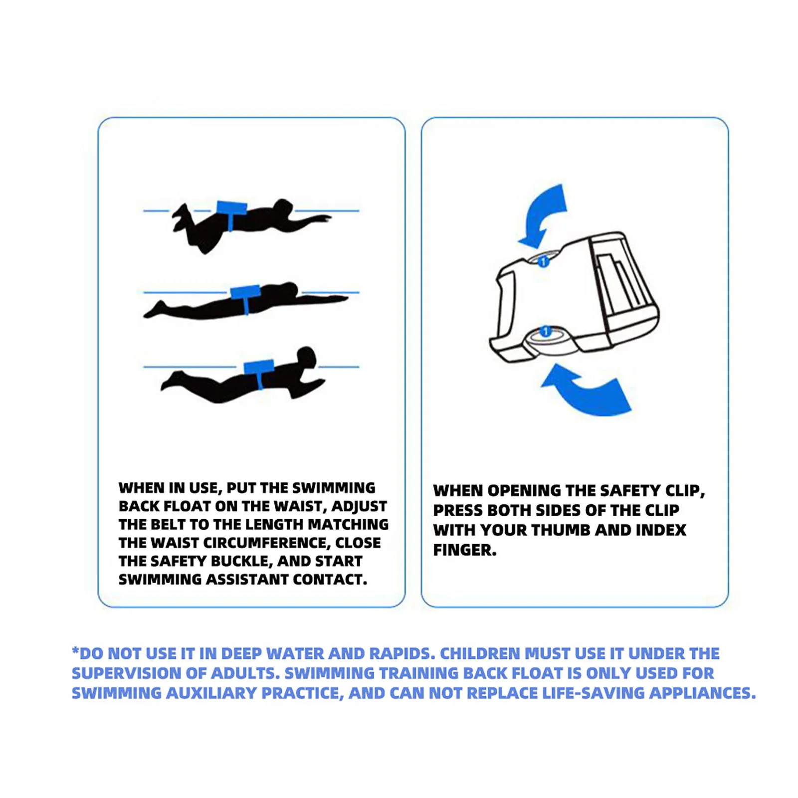 

Swimming ring children's swimming back floating board water sports products swimming foam buoyancy belt 40*