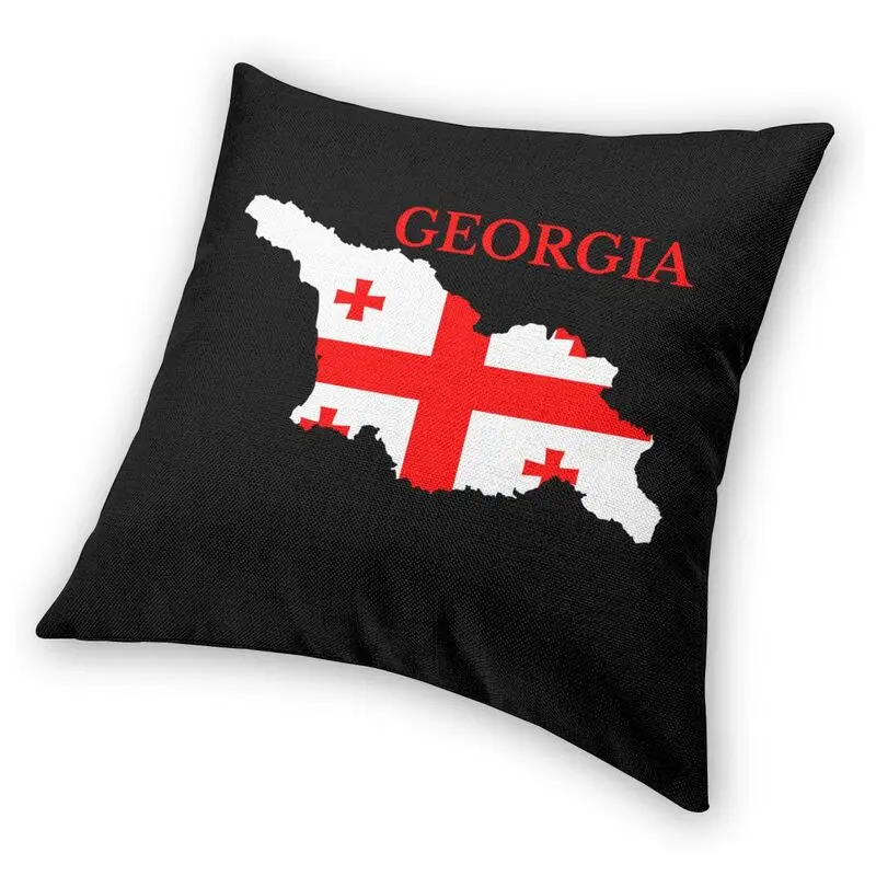 Наволочка с флагом грузинской страны мягкая Роскошная декоративная подушка в
