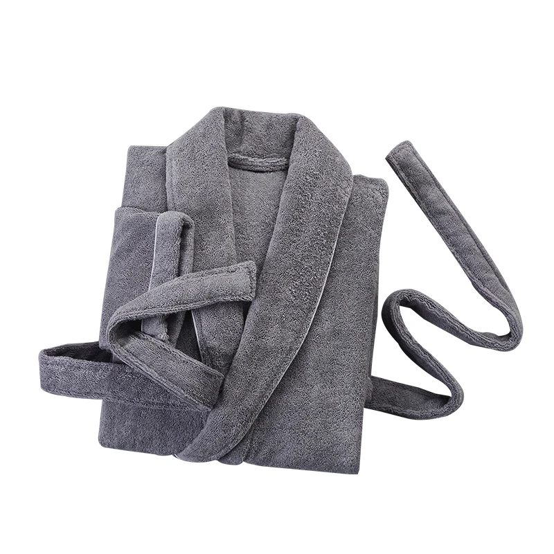 Зимние мужские халаты роскошные пижамы из 100% хлопка однотонная одежда для сна