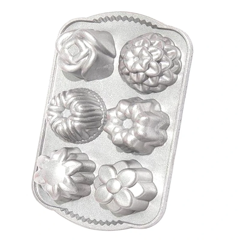 

New Geo Bundtlette Pan, One Size 6 Different Shapes, Charming Combination,Diy Cake Pan,Bundt Pan