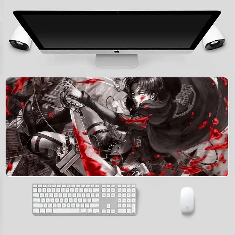 

ttack on titan Durable Rubber Mouse Mat Pad Desk Table Protect Game Office Work Mouse Mat pad X XL Non-slip Laptop Cushion