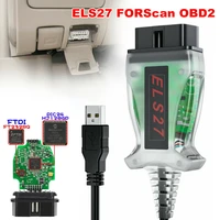 els27 forscan v2 3 7 obd2 car diagnostic cable pic24hj128gp ftdi mircochip multi language scanner code reader for mazda 3 cx5 6