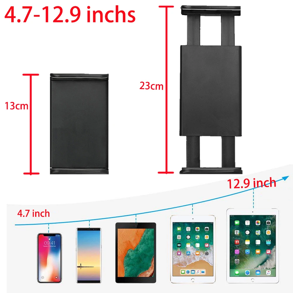 Universal Tablet Desktop Mic Holder For Microphone Stand Mobile Phone Mount Ipad Iphone 4.5 to 12.9 inch Car bracket | Электроника