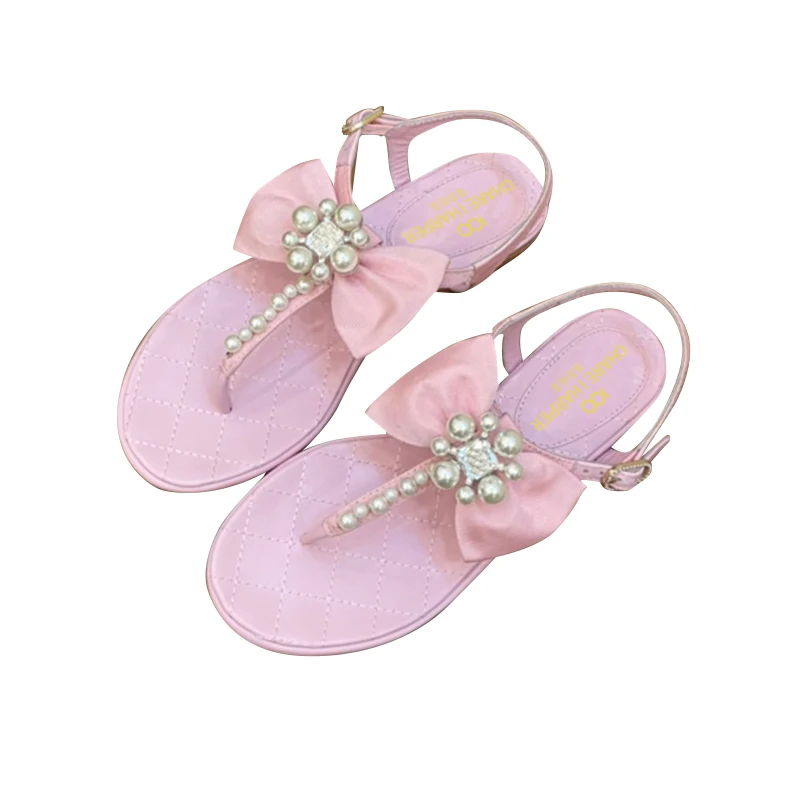 

French charei original new slippers women's sandals chain rubber bottom non slip inner leather luxury ,with counter box dust bag