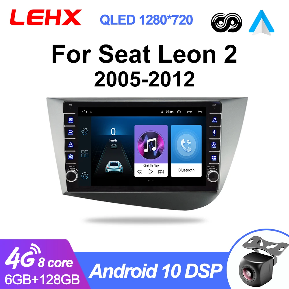 

Мультимедийный видеоплеер LEHX Pro, автомагнитола 2DIN с dvd, Dsp, Wi-Fi, GPS, навигацией для VW Seat Leon 2 2005-2012