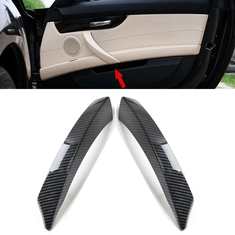 

Carbon Fiber Car Interior Door Pull Handle Cover Trim Cover for-BMW Z4 E89 2009-2016 Left & Right