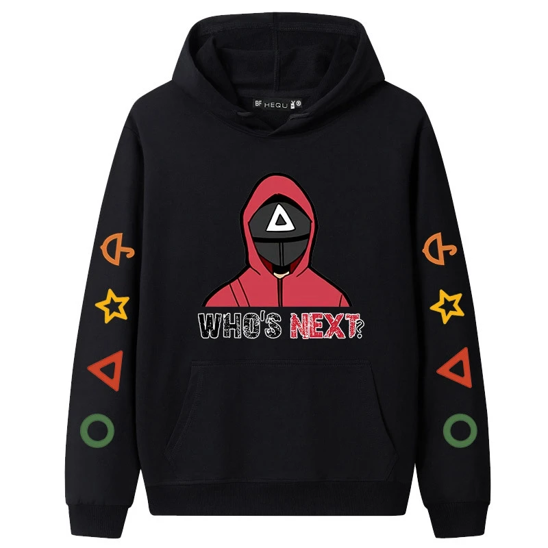 

Squid Game Hoodies Men Women Streetwear Pullovers Unisex Harajuku Sweatshirt Casual Boys Girls Gray Coats Tops 3D Printing