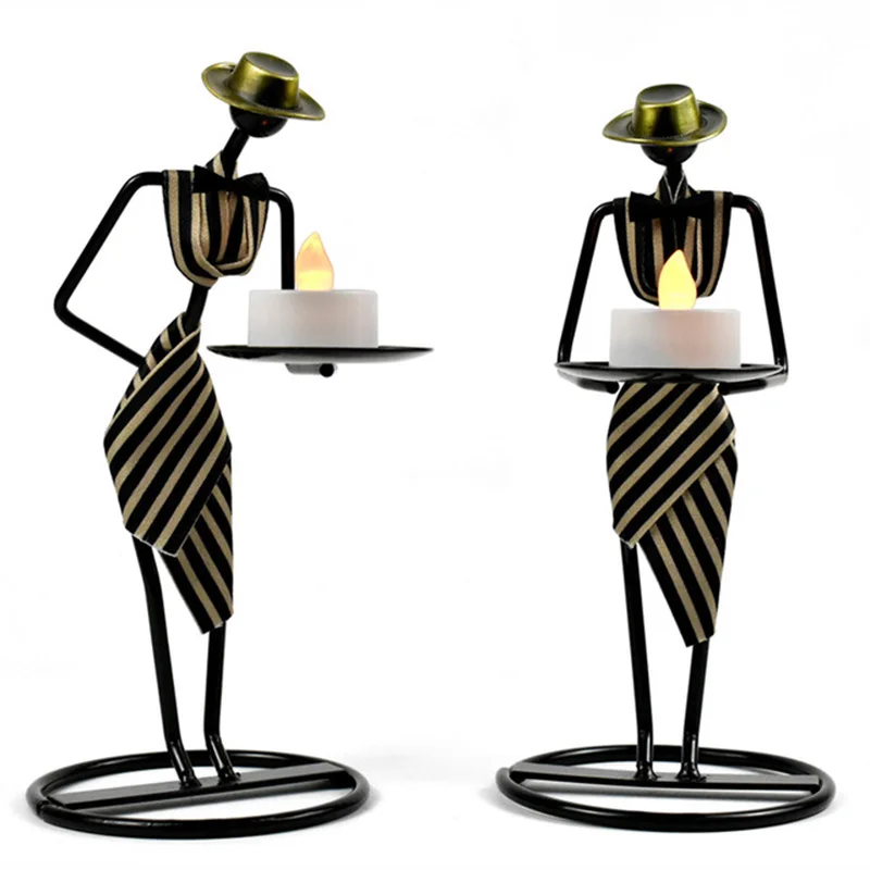 Скандинавский церемониальный подсвечник для официанта в западном стиле