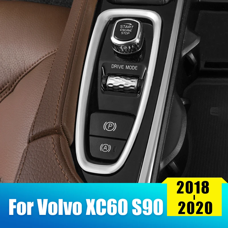 

Stainless steel Car Gear Shift Panel Frame Interior Decorative Cover Trim Sticker For Volvo XC60 2018 2019 2020 Auto Accessories