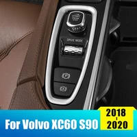 stainless steel car gear shift panel frame interior decorative cover trim sticker for volvo xc60 2018 2019 2020 auto accessories