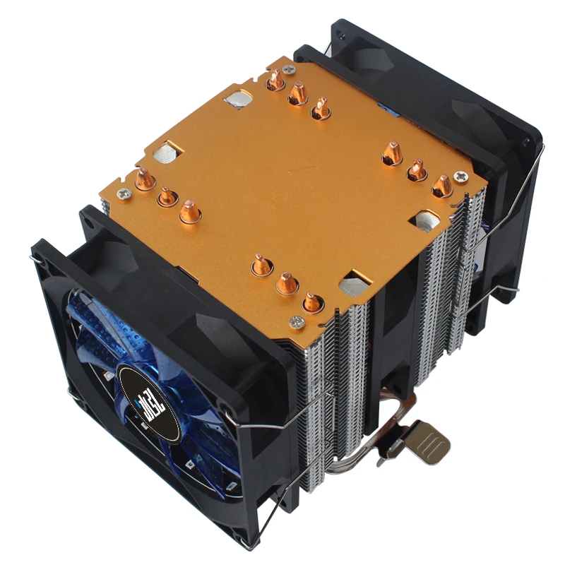 

6 heat pipe CPU cooler Fan cooling 4pin led 2000PWM For lga 115x 1356 1366 fm2 am3 am4 x79 x99 2011 Cpu Processor Fans heat sink