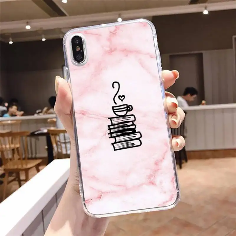 

Pink geometric marble Phone Case Transparent soft For iphone 5 5s 5c se 6 6s 7 8 11 12 plus mini x xs xr pro max