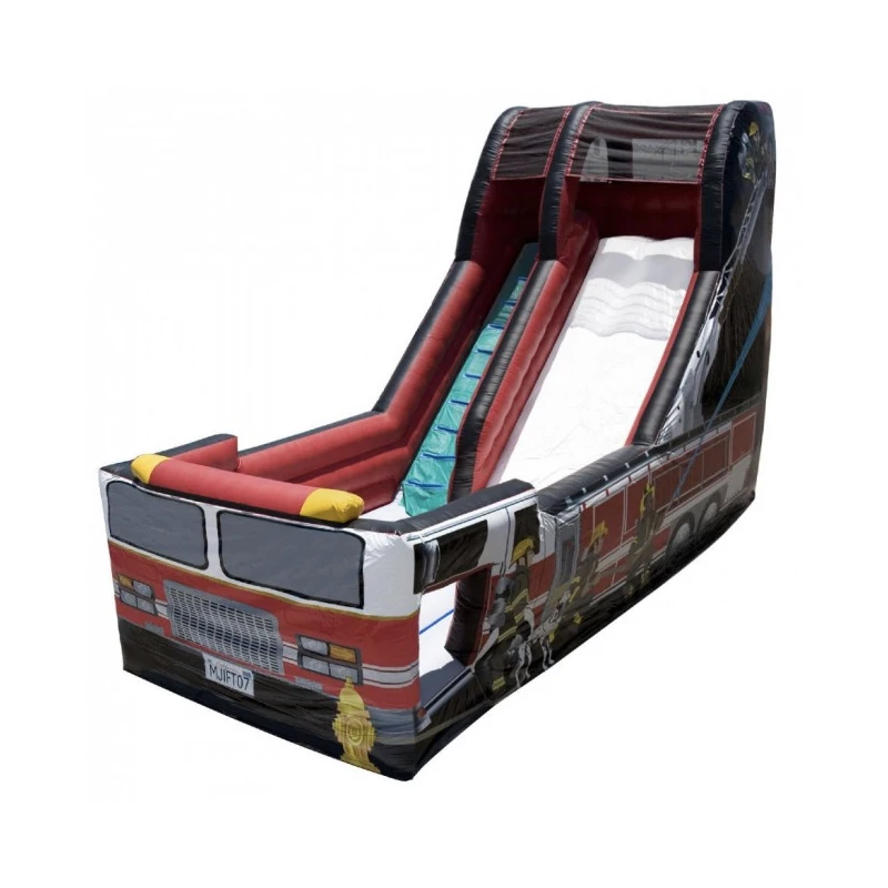 Надувная пожарная машина гигантская горка коммерческий надувной вышибатель |