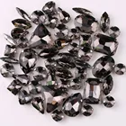 Серебряные стразы, 50 шт.пакет формы, Смешанные черные стразы, свадебные туфли, сумочка, отделка сделай сам