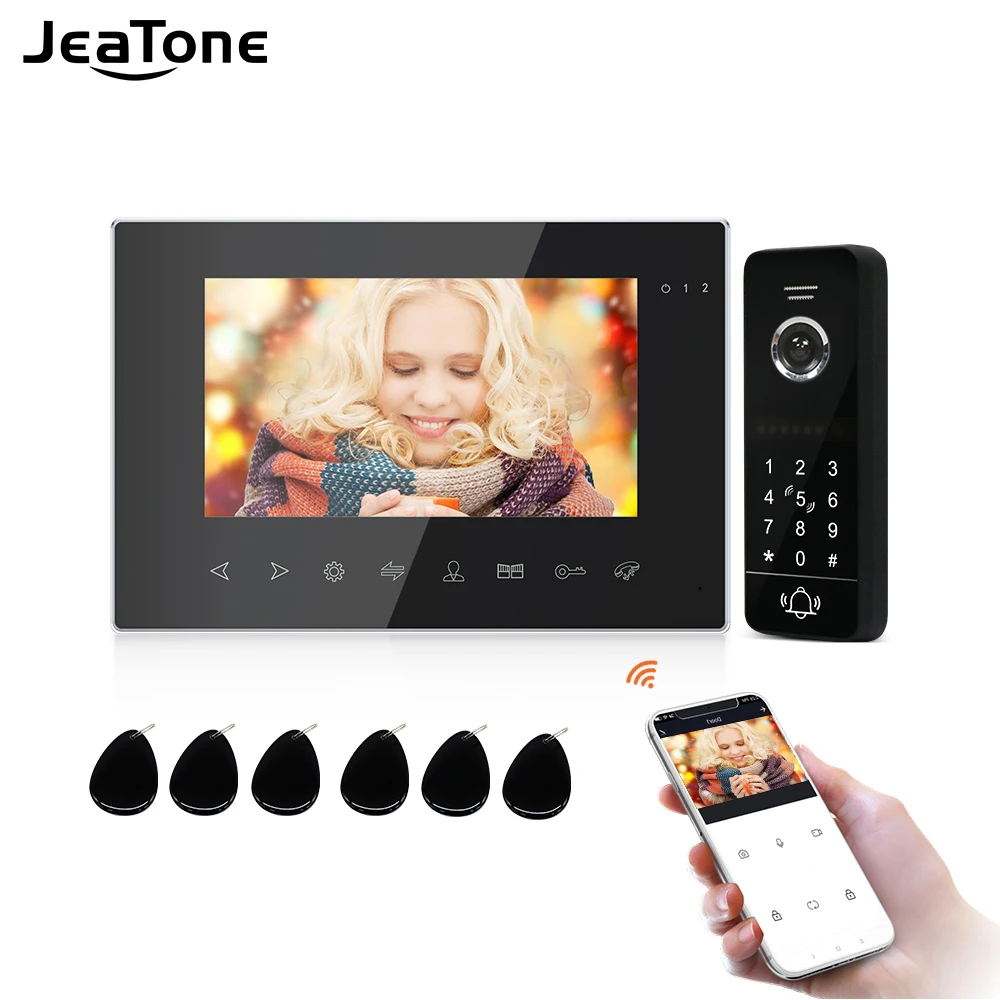 Jeatone Wireless Wifi Video Intercom for Home Video Door Phone 960P AHD Call Panel Support Password Unlock For Home Access