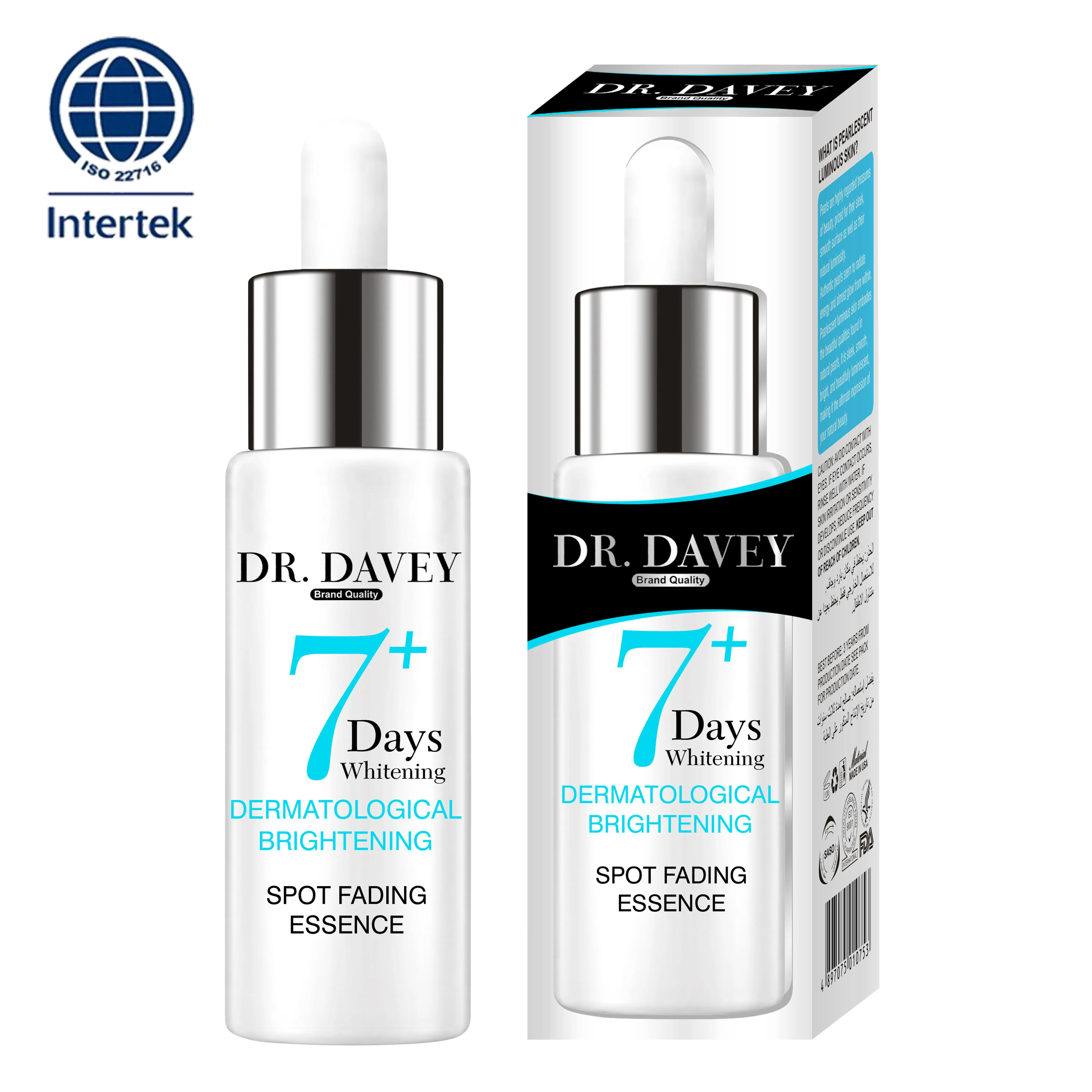 Dr. Davey, Женская отбеливающая Сыворотка для лица, точечная Выцветшая эссенция, 7+ дневной крем для лица, осветляющее средство против морщин, 30 мл