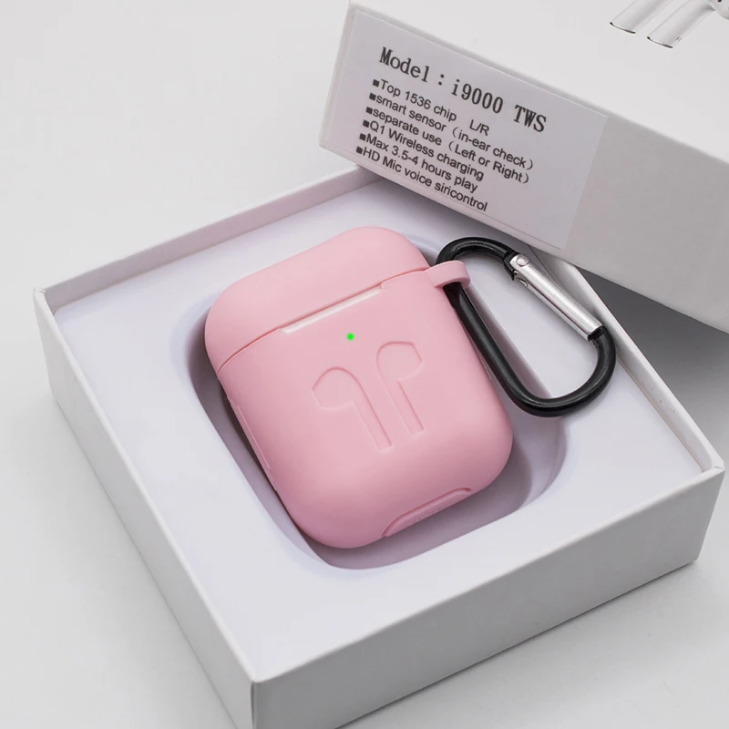 i500-Pink-8 I500 TWS беспроводные наушники Bluetooth 5,0, умные сенсорные 1:1, спортивные водонепроницаемые наушники, беспроводная зарядная гарнитура, сенсорные наушники - Цвет: i500-Pink-8