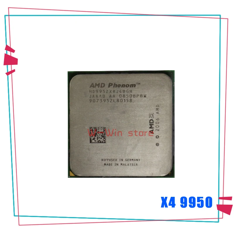 Четырехъядерный процессор AMD Phenom X4 9950 2 6 ГГц HD995ZXAJ4BGH Разъем AM2 + | Компьютеры и офис