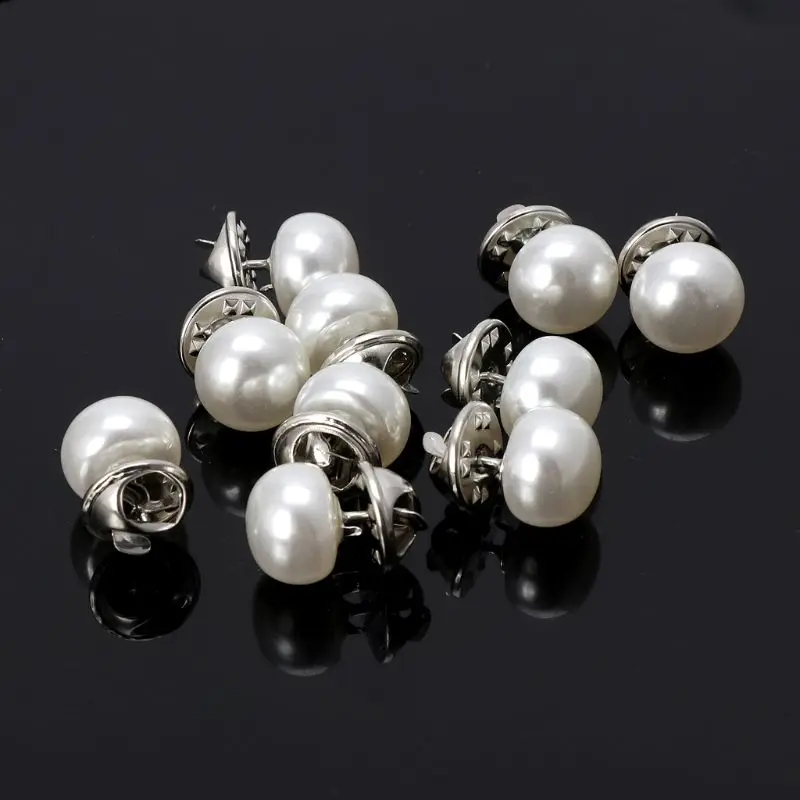 20 шт белый жемчуг свитер зажим для шали Декор одежды Броши Булавки женщин|Броши| |