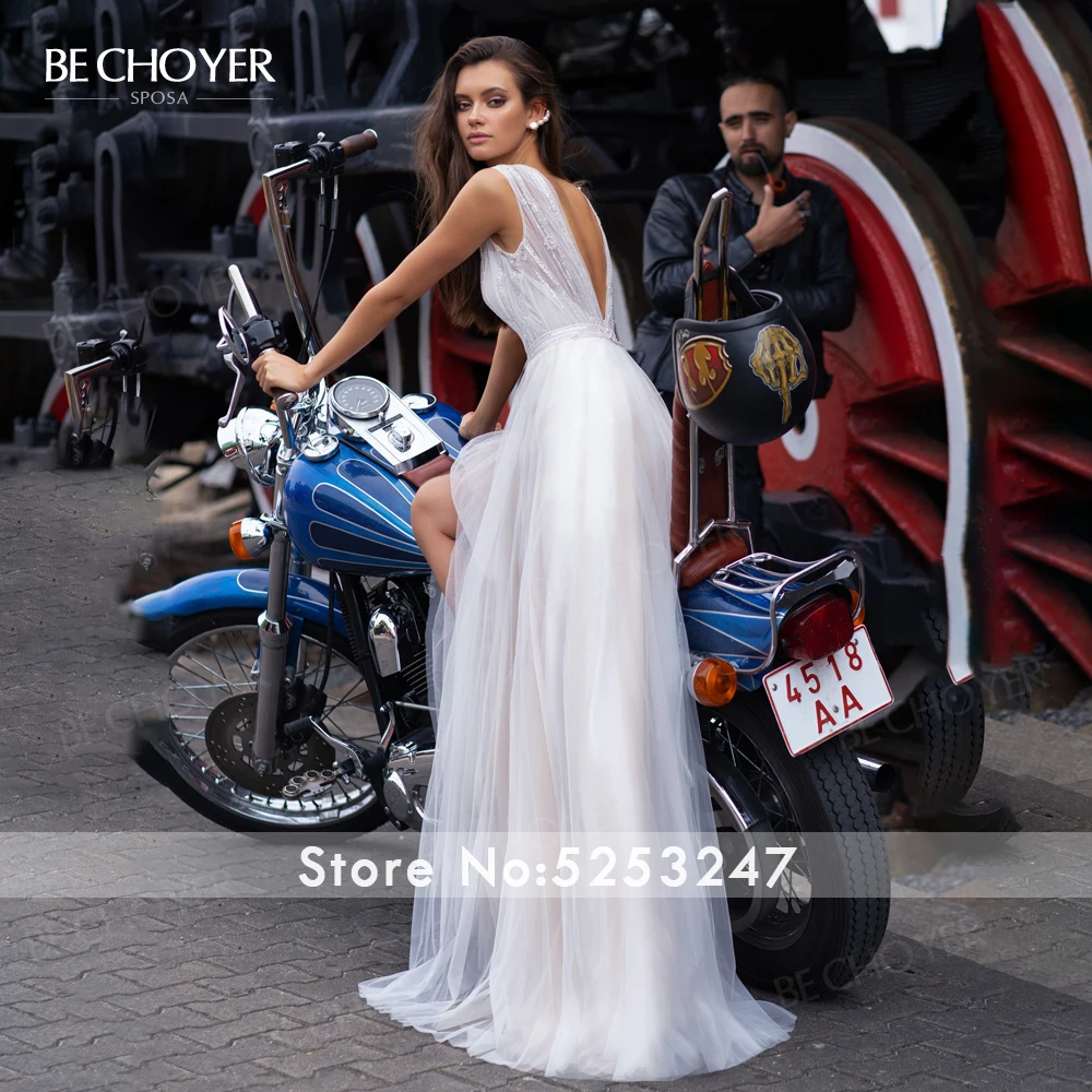 Vestido De Noiva с v образным вырезом и аппликацией свадебное платье без рукавов