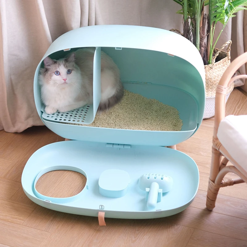 Simplicity All-in-one Cat Sandbox Tray Closed Deodorant Toilet Anti-splash Sand Box Home Decor Large Houses for Cats | Дом и сад