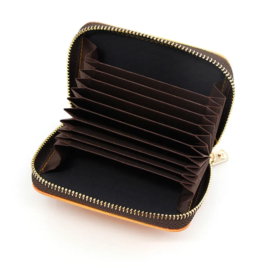 Роскошный кошелек для монет Женский креативный набор карт гармошка держатель