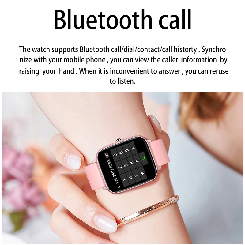 Новинка 2021 смарт часы с Bluetooth для женщин водонепроницаемый спортивный фитнес