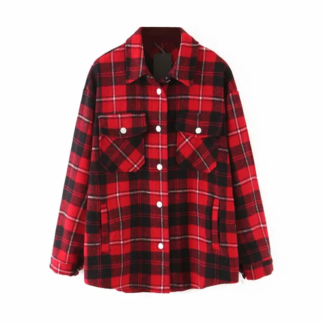 

Women Oversize Woolen Shirts 2021 Fashion Ladies Soft Thick Shirt Party Female Elegant Loose Tops Vintage Girls Chic Shirt