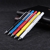 multifunctional pen screwdriver ruler spirit level tool stylus school stationery office supplies 0 7mm ballpoint pen