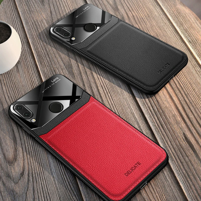 Для Xiao mi Red mi Note 7 8 Pro Note7 Note8 Pro 7Pro силиконовый ударопрочный телефон роскошные мягкие милые Чехлы кожаные mi rror стекло