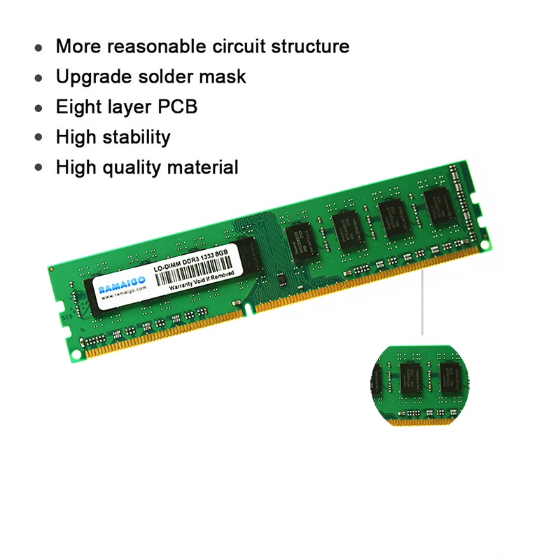 RAM AIGO Ram DDR3 DDR3L 1 25 V 5 8GB 4GB 16G 1866MHz 1600Mhz 1333 настольная память 240pin для AMD/Материнские
