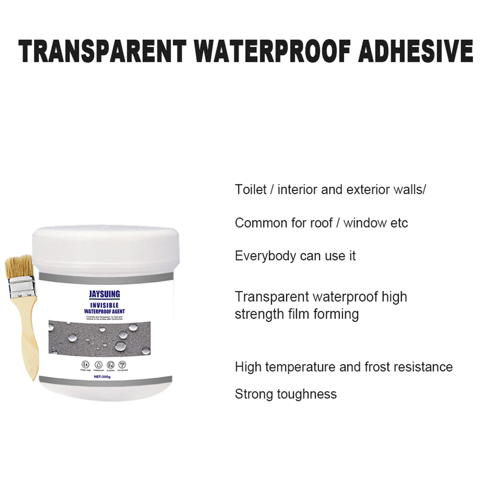 Waterproof Agent Toilet Anti-leak Nano Spray Glue Tile Exterior Wall Roof Leaky Tape Brush Household Repair Accessories | Обустройство
