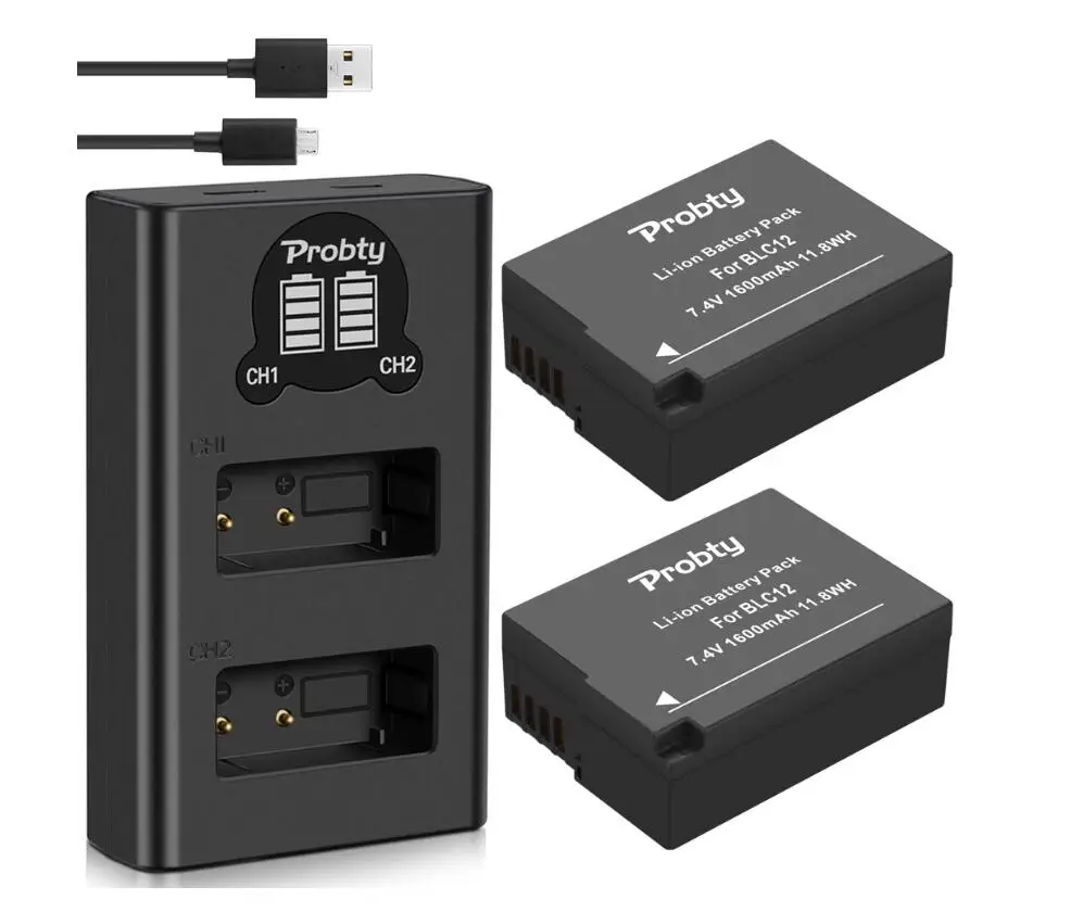 ДМВ BLC12 DMW-BLC12 BLC12E BLC12PP Батарея или Зарядное устройство для цифрового фотоаппарата Panasonic Lumix FZ1000 FZ200 G5 G6 G7 GX8 G85