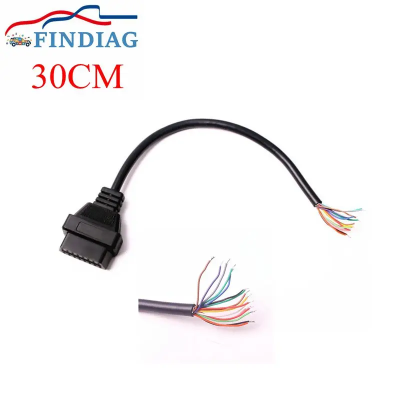 2021 OBD II Женский конвертер OBD2 16 контактный удлинитель Кабель для диагностики