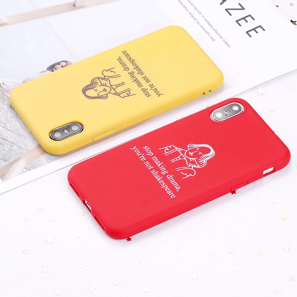 For 11 Pro 8 8Plus X XR 7 7Plus XS Max 13 12 SE Drama Shakespeare Memes Candy Silicone Phone Case Coque Funda | Мобильные телефоны