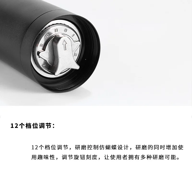 買取 鋼コアハンドクランクコーヒー豆グラインダー家庭用ポータブルコーヒーグラインダーステンレス鋼マニュアルグラインダー