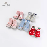 db16568 dave bella autumn unisex cartoon toddler shoes soft bottom for newborn fashion baby socks with tpr children shoes