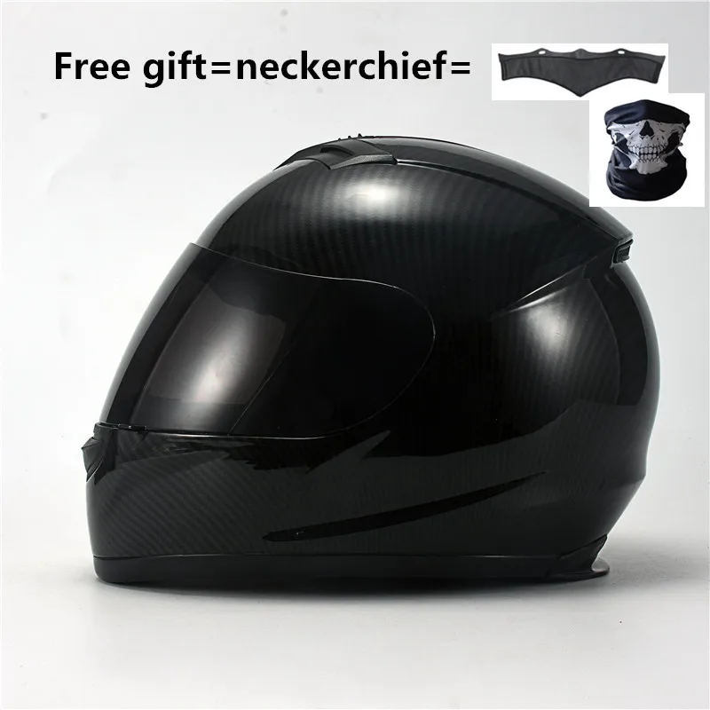 ABS material Gloss Мото шлемы полное лицо мото rcycle шлемы DOT одобренные с удаленным шейным платком четыре сезона солнцезащитный щит Прикрепленный прозрачный козырек - Цвет: ABS material Gloss