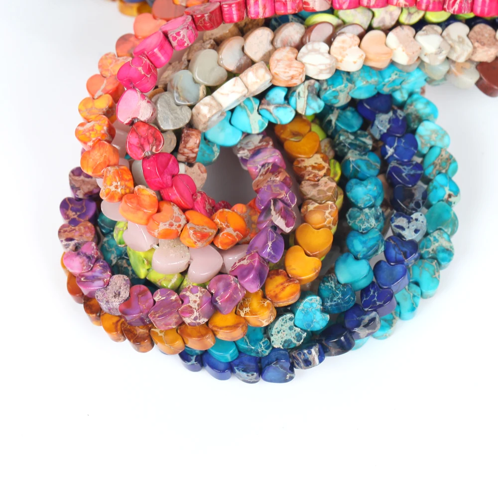 Бусины в форме сердца из опала 6 х3 мм | Украшения и аксессуары