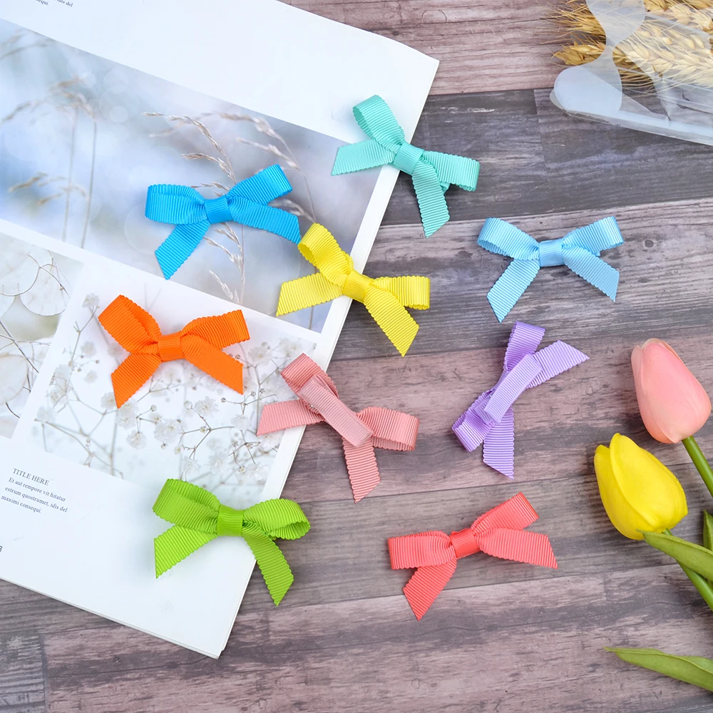 

1Piece 20 Colors Solid Bowknot Hair Clips For Cute Baby Girls Boutique Hairpins Barrettes Headwear Kids Hair Accessories 439
