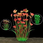 Подводное искусственное растение для воды, аквариумное украшение, пластиковые растения, ландшафтный декор, водная трава, цветочное украшение