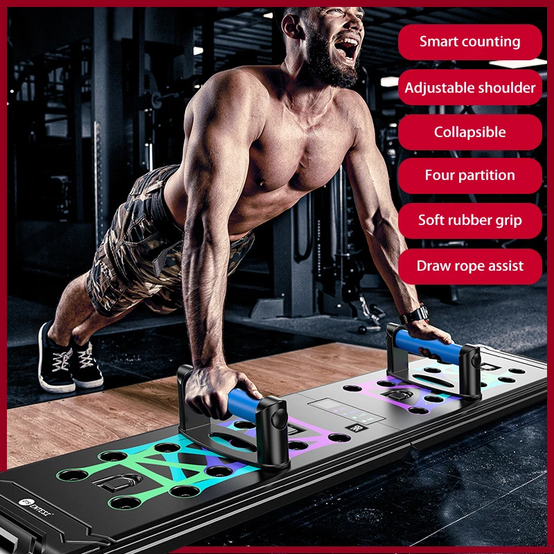 

Складная подставка с подсчетом для отжимания, многофункциональный стол для упражнений из АБС-пластика для мышц живота, оборудование для тр...