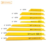 30% Off 10pcs Reciprocating Saw Blades Machine Sabre Saw Blades for Wood Cutting Metal Cutting 4 Inch to 9 Inch 5TPI 6TPI 10TPI
