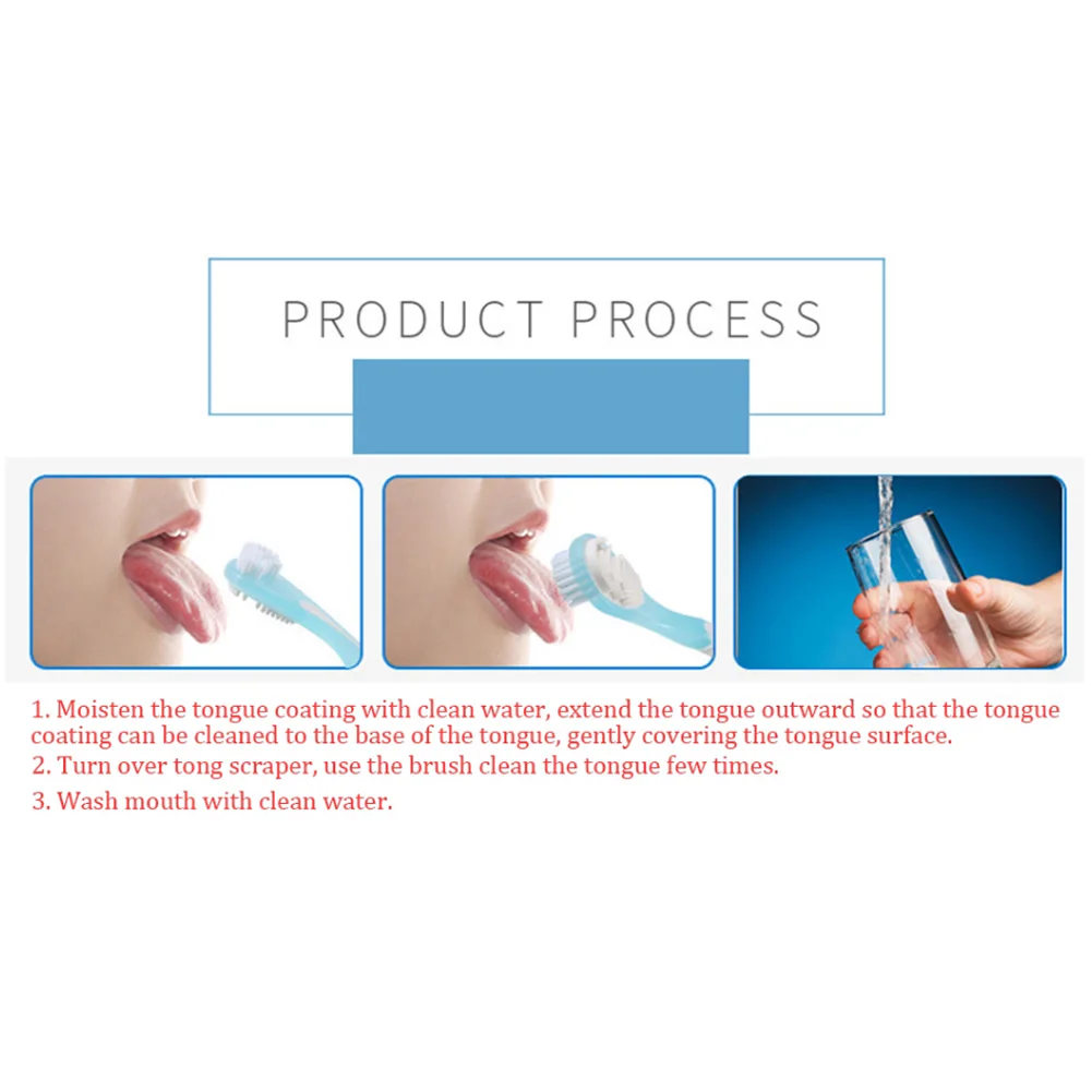 

Silicone Tongue Cleaner Brush Tongue Scrap Brush Cleaning Scraper Food Grade Single Oral Care To Keep Fresh Breath Oral Hygiene