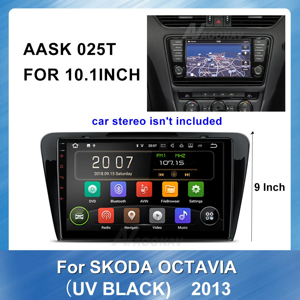 Автомобильная рама для радиоприемника 10 1 дюйма Subaru OCTAVIA 2013 (UV black)|Панели| |