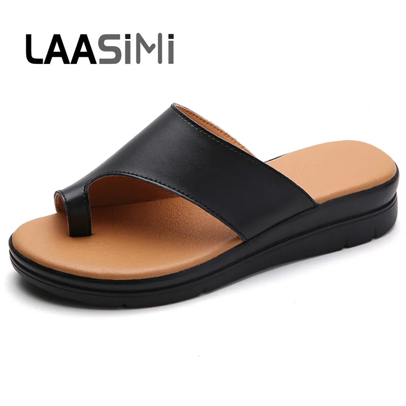 Сандалии LAASIMI женские из натуральной кожи модные дизайнерские босоножки с