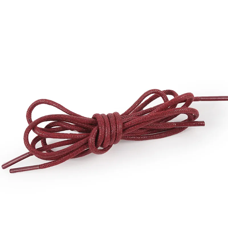 

Round Waxed Solid Color Shoelaces Shoes Strings Boot Sport Shoe Laces Cord 9 Colors Athletic Shoe String