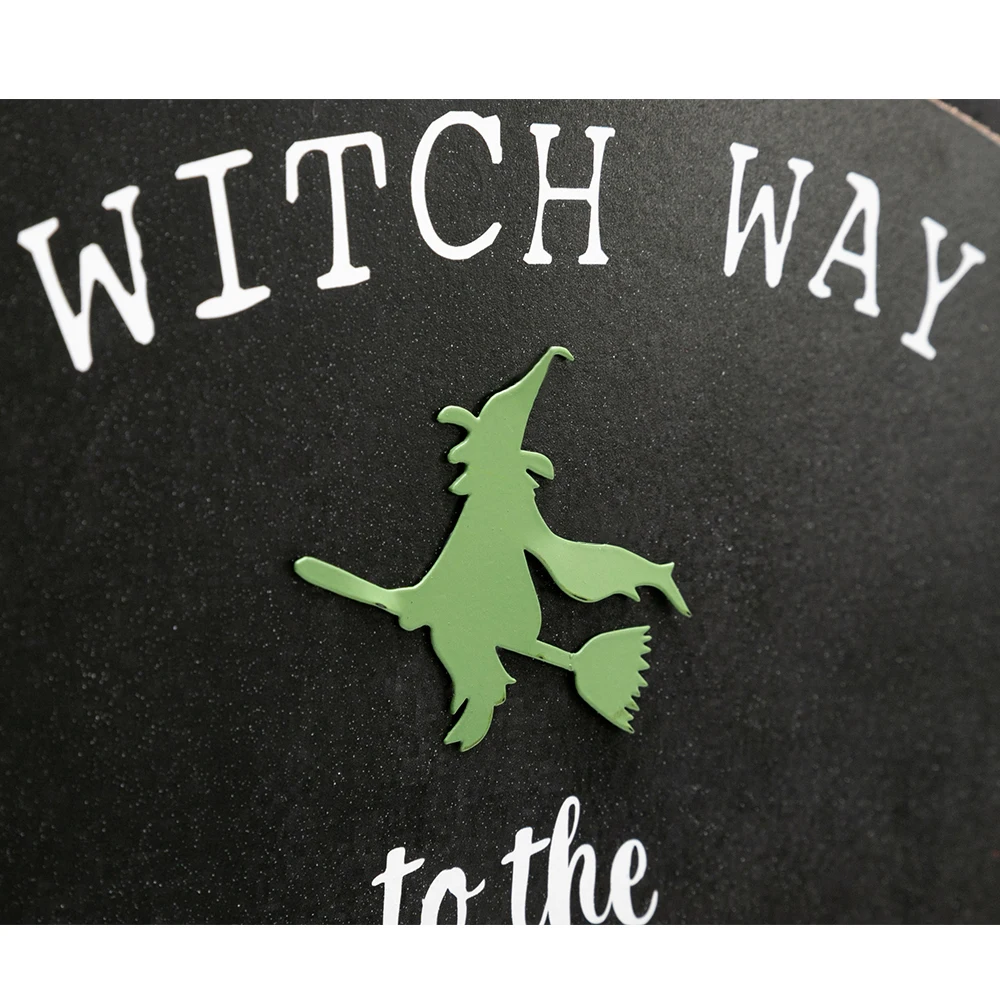

Halloween wood wall sign "which way to the candy" Perfect Halloween Decorations for Hanging on Walls Doors Ceilings etc.