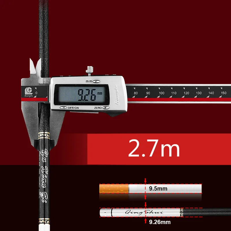 Carbon Fiber Hand Pole Telescopic Fishing Rod 2.7M 3.6M 4.5M 4.8M 5.4M Ultra Light Hard Freshwater Carp Wedkarstwo Olta enlarge